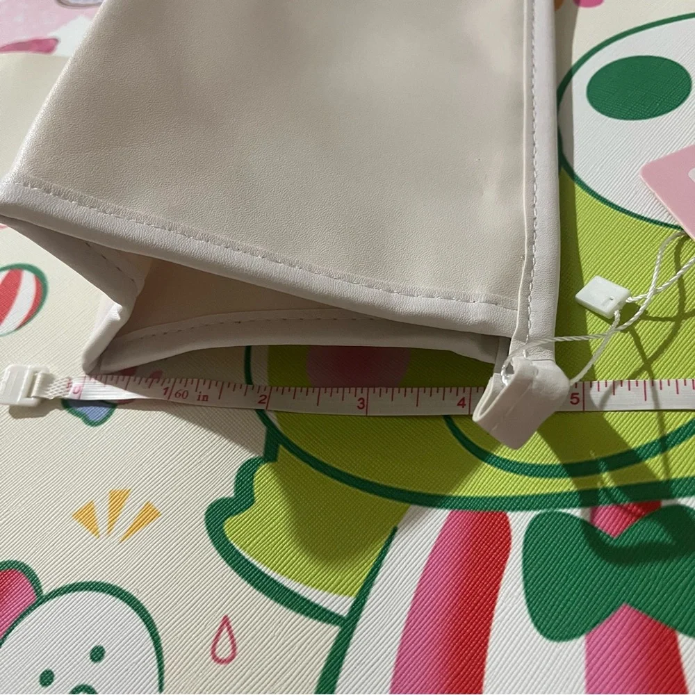 Hello Kitty White Cosmetic Bag/ Pencil Pouch with Clear Front